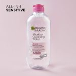 Garnier SkinActive Micellar Water for All Skin Types, Facial Cleanser & Makeup Remover, 13.5 fl. Oz, 1 count (Packaging May Vary) - Image 11